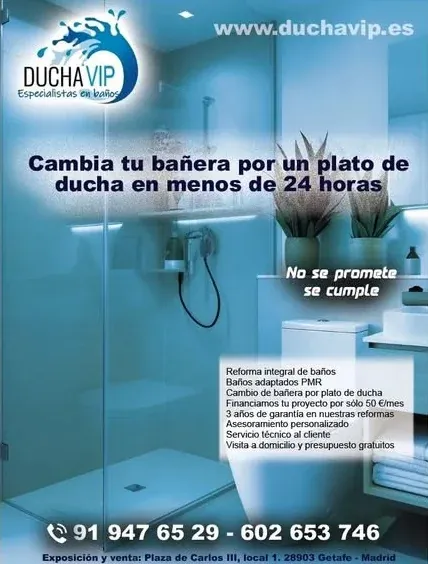 cambio bañera por ducha
